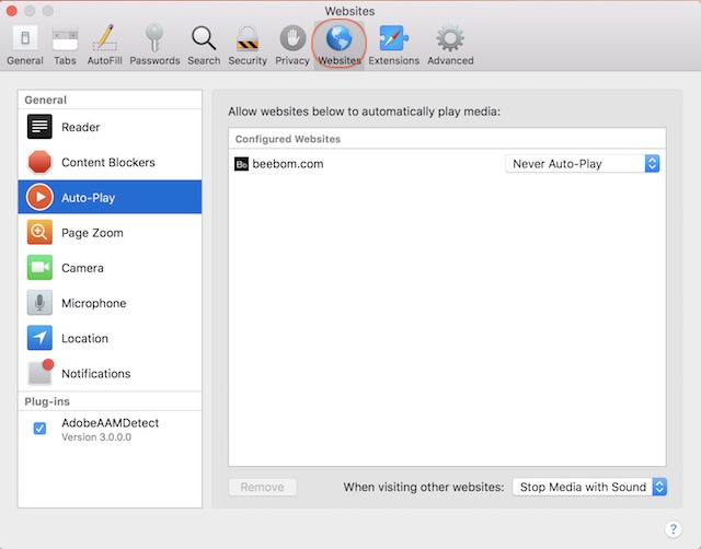 Enable Auto-Play Video Blocking in Safari (All Websites) 2 edit