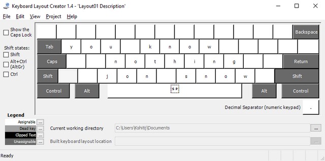 Microsoft Keyboard Layout Creator