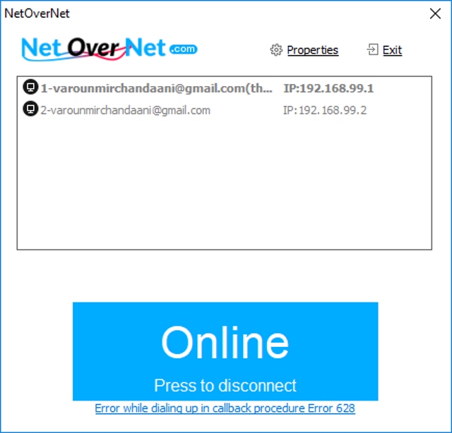 NetOverNet Hamachi Alternative