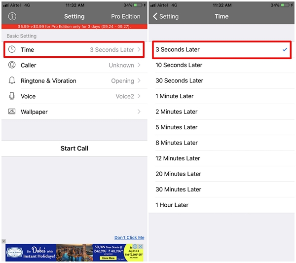 Schedule Fake Calls - 1