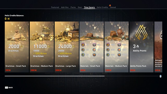 Assassins Creed Origins Microtransactions