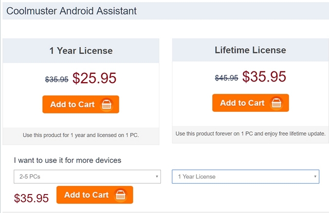 Coolmuster Android Assistant Pricing