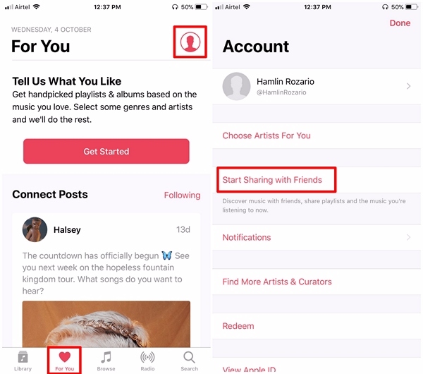 Create Apple Music Profile - 1