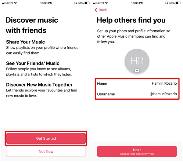 Create Apple Music Profile - 2