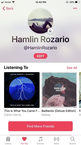 Apple Müzik Profili Oluştur - 5