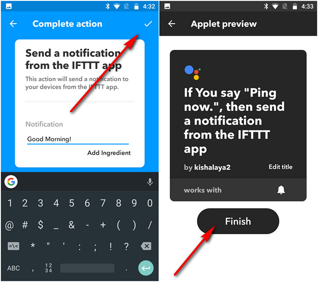 Ifttt google store home play music