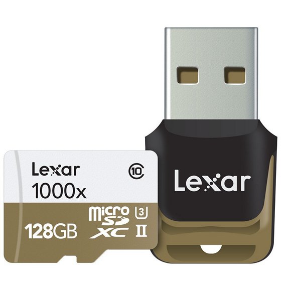 Lexar 128GB microSDXC Memory Card For GoPro Hero 6 Black