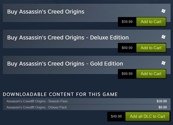 Assassin's Creed® Origins - Deluxe Pack on Steam