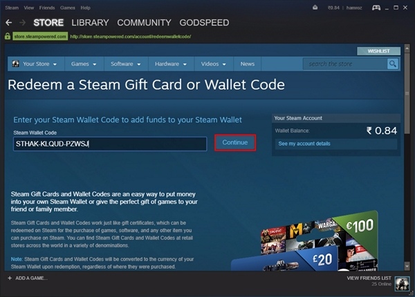 steam wallet gift card customer service number