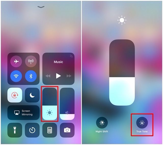 Menonaktifkan True Tone di iPhone