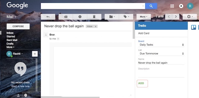 Use Gmail Add-ons - step 3