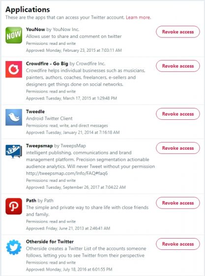 Twitter apps