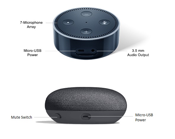 google home mini vs echo dot connectivity