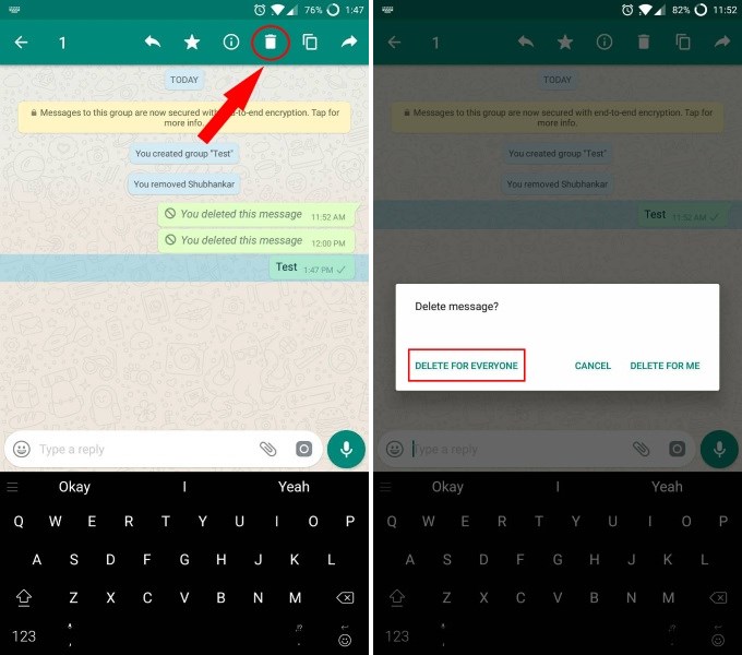 How to Recall WhatsApp Messages (Guide) | Beebom
