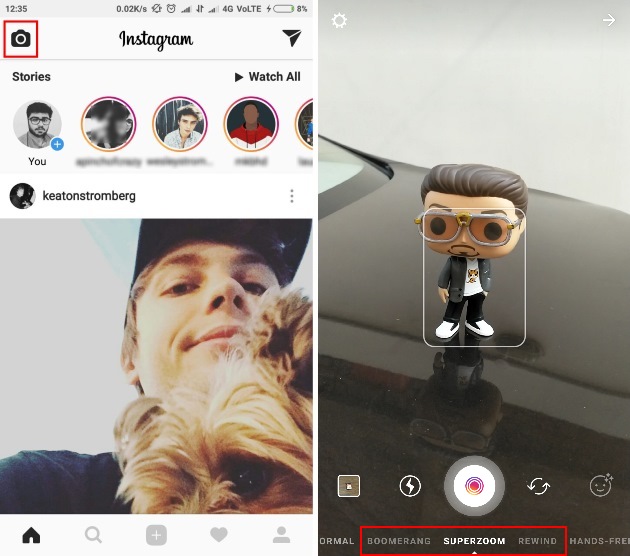 How to Use Instagram Superzoom on Android or iOS Beebom