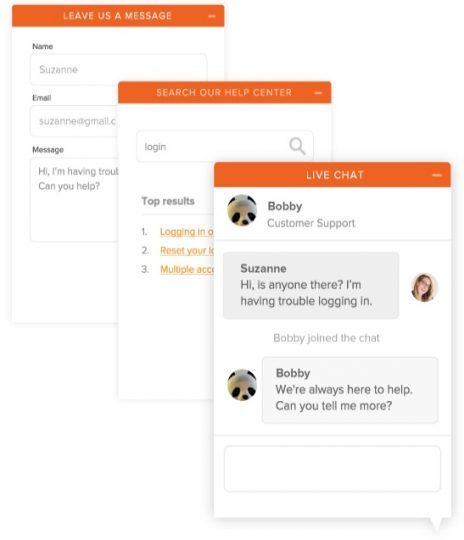 Zendesk Chat window