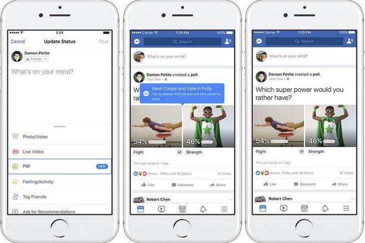 Facebook Introduces GIF Polls For All Users