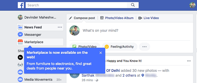 Facebook Marketplace is Now Rolling Out to Indian Users