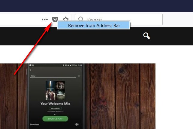 How to Remove Pocket Integration from Firefox Quantum