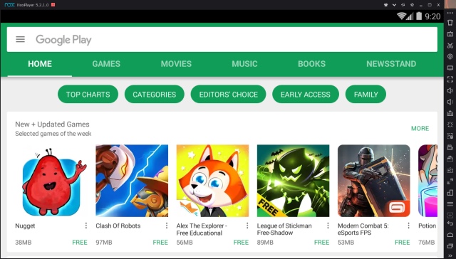 google play store games for laptop