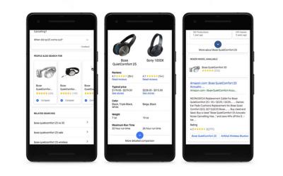 Google Shopping in Search App
