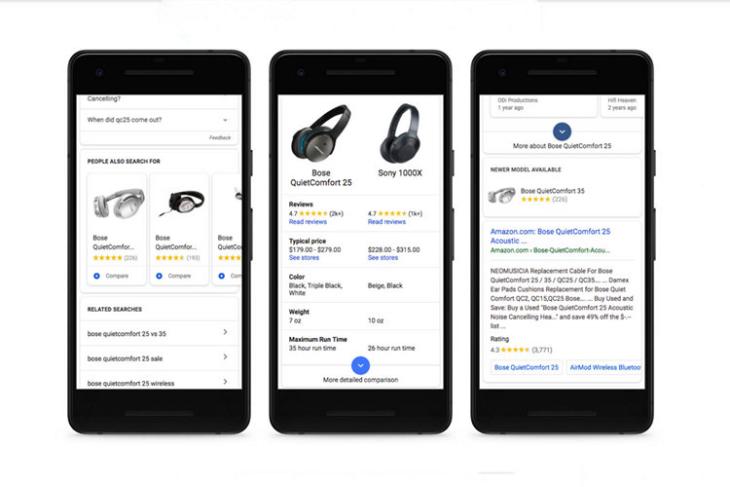 Google Shopping in Search App