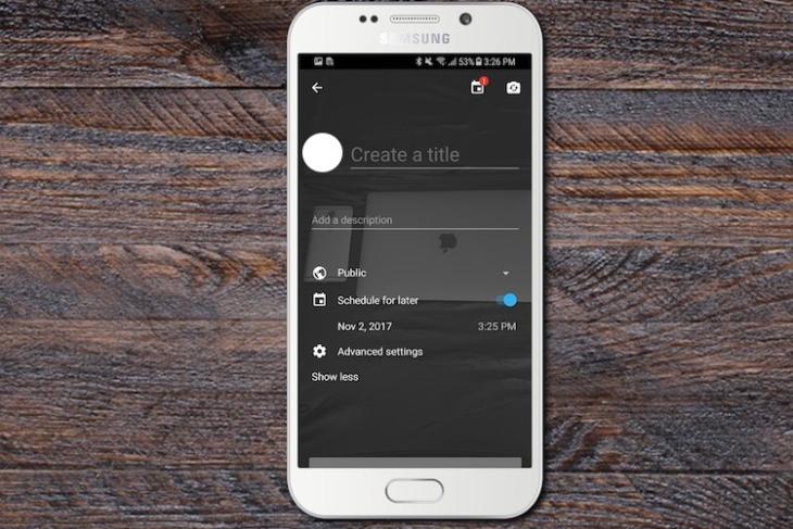 How to Schedule Livestream In Advance On YouTube 1