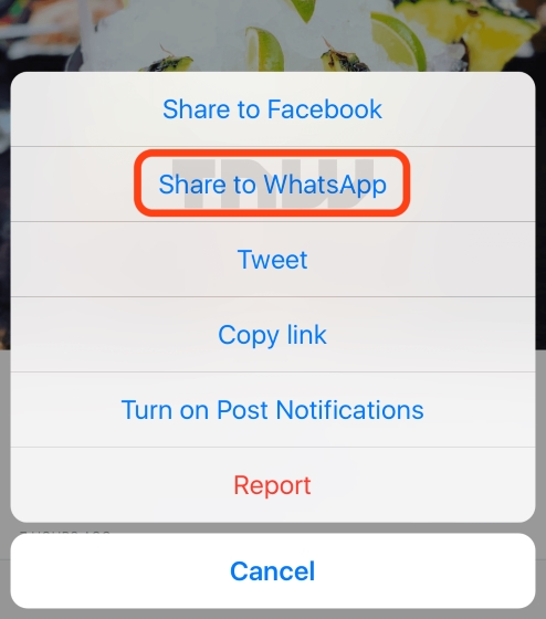 More Sharing Options