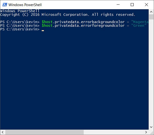 Windows 10에서 Windows PowerShell 색 구성표를 변경하는 방법