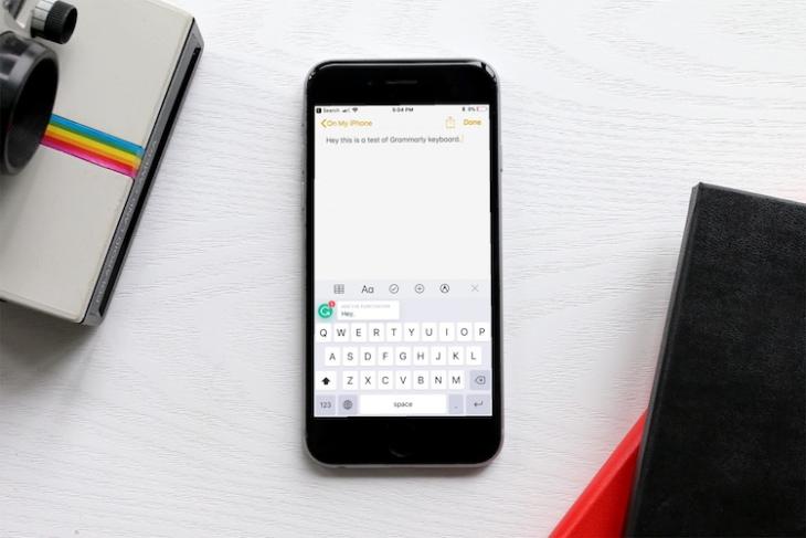 Now check Your Grammar on the Fly With Grammarly Keyboard For iOS