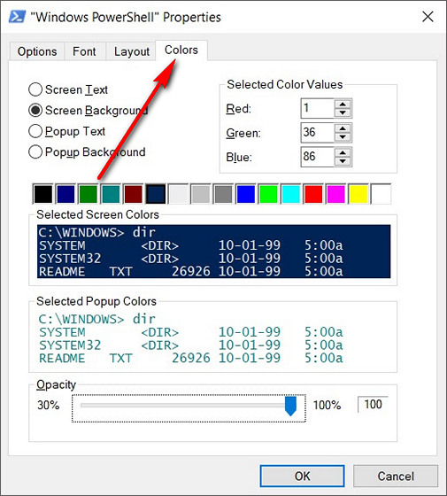 How to Change Windows PowerShell Color Scheme on Windows 10