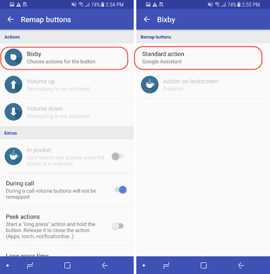 Bixby Düğmesini Yeniden Eşleyin - Engelleme Modu - 4. Adım