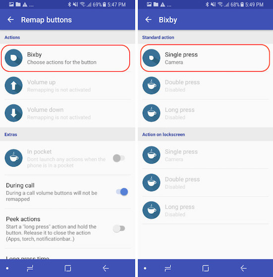 Bixby Düğmesini Yeniden Eşleyin - Kontrol Modu - 11. Adım