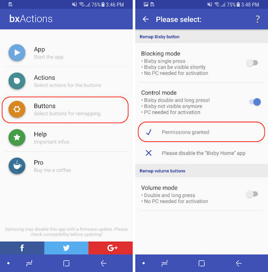 Remap Tombol Bixby - Mode Kontrol - Langkah 7