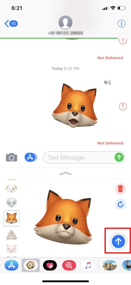 Send Animoji