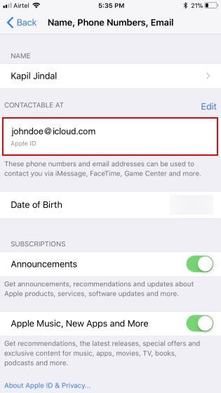 How to Change Apple ID From Third-Party Email to iCloud | Beebom