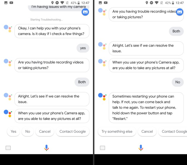 google assistant troubleshooting