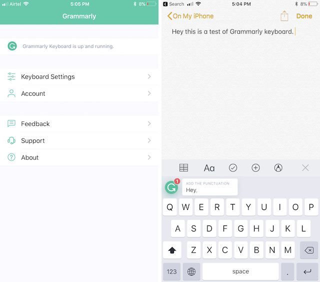 grammarly ios free