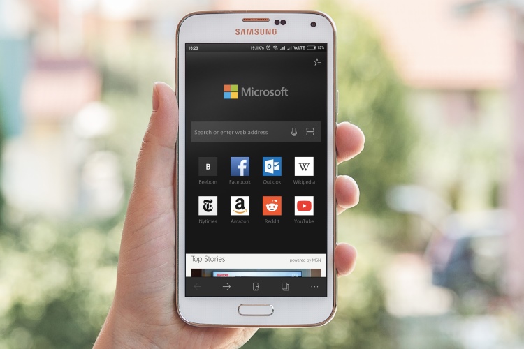 microsoft edge preview on Android updated