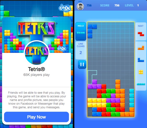 Online tetris store with friends