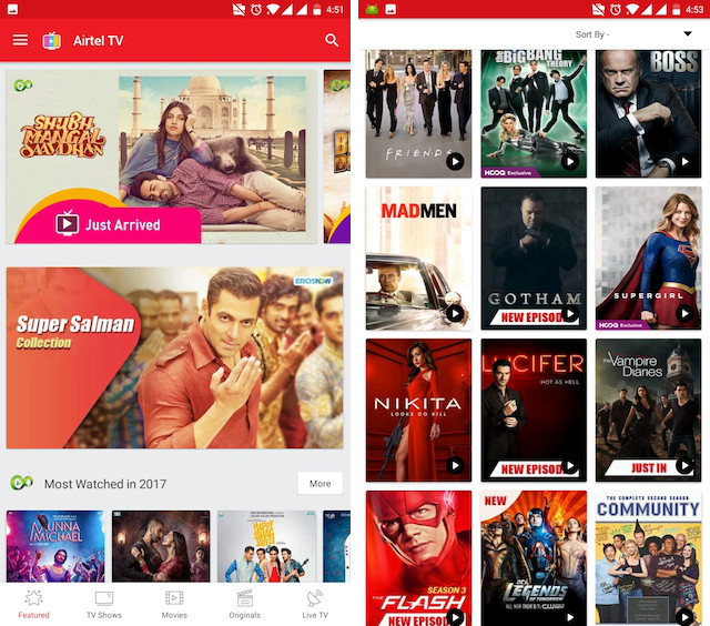 Airtel TV app