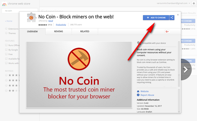 how to stop websites from using pc for crypto currency