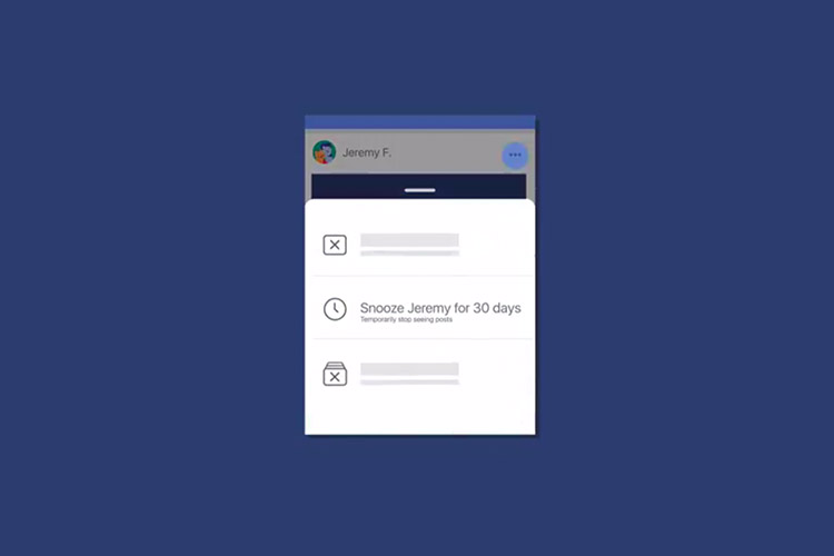 Mute your Annoying Friends for 30 Days with Facebook's New Snooze Feature