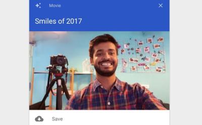 ‘Smiles of 2017’ Video Collage Feature Creates a Short Clip of Your Photos in Google Photos.