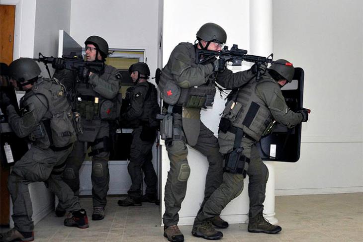 Swatting raid stock