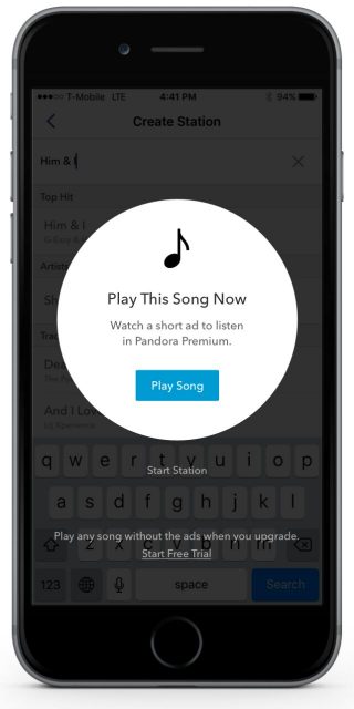 android pandora session timed out