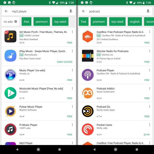 Play Store Search