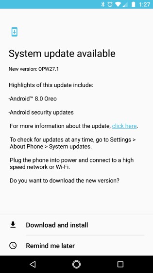 moto x4 update screenshot