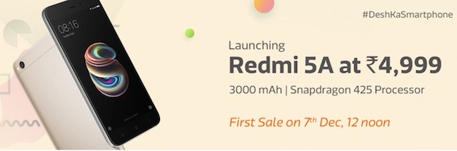 redmi 5A offers