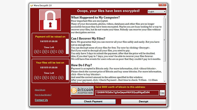 WannaCry Ransomware Attack